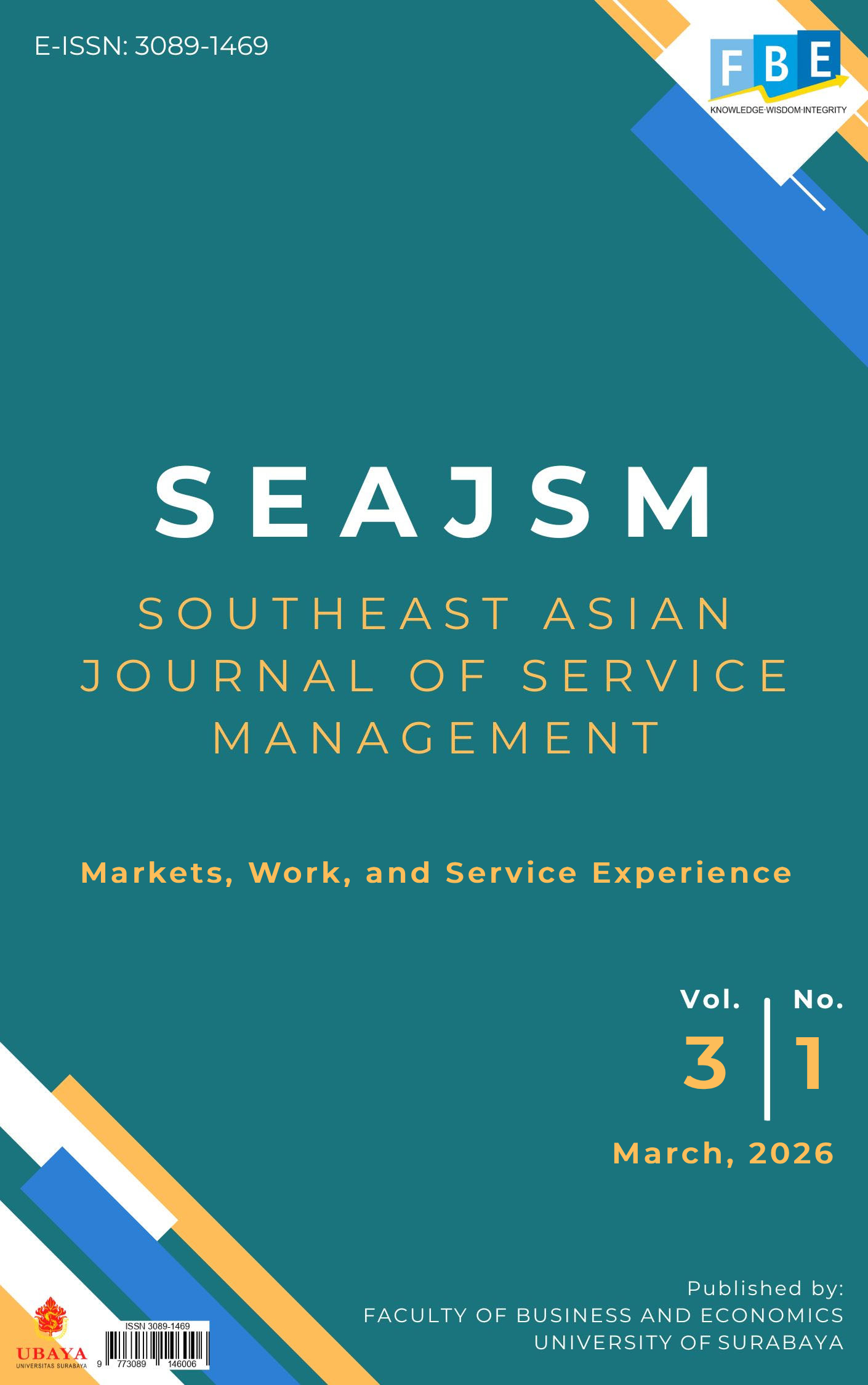 					View Vol. 3 No. 1 (2026): Markets, Work, and Service Experience
				